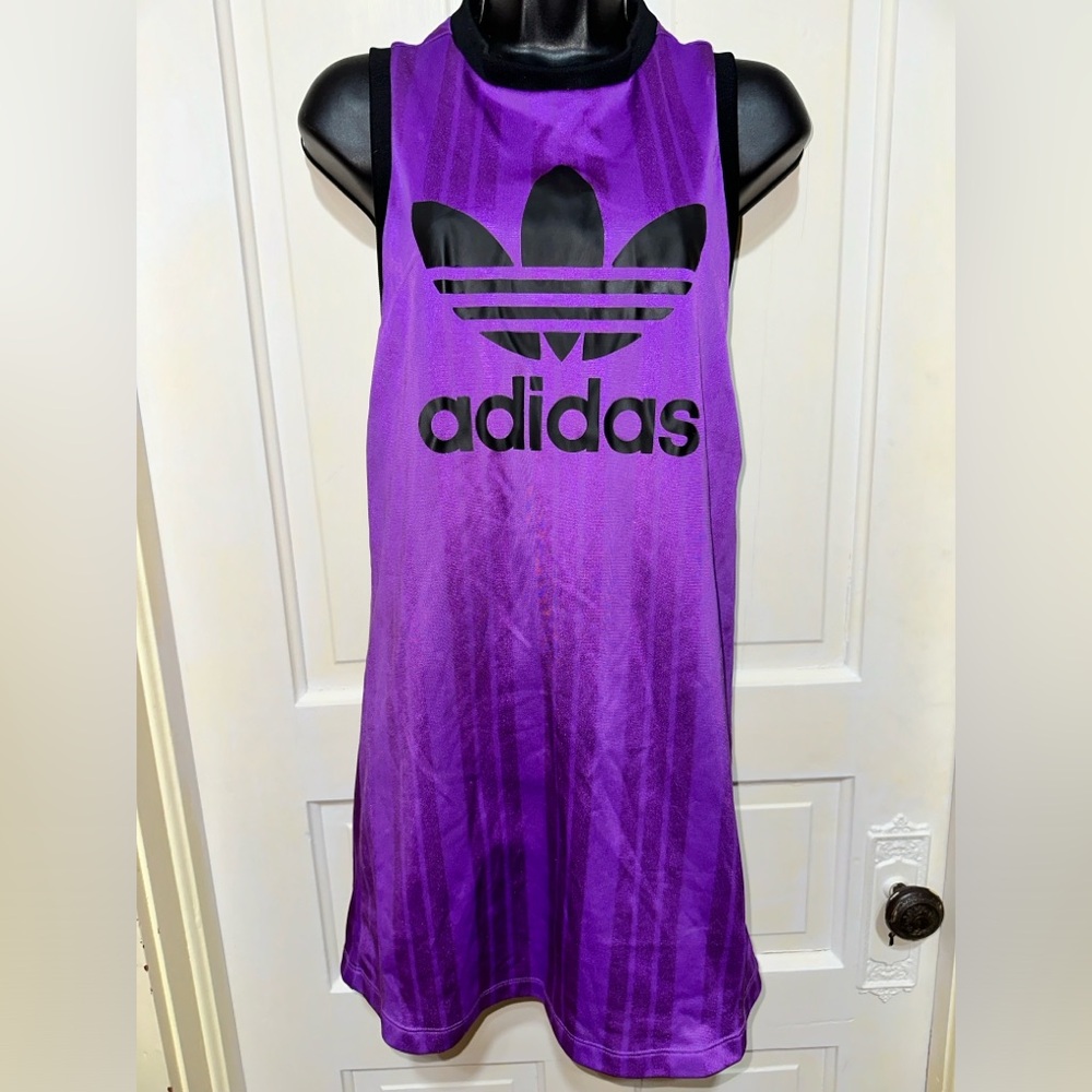 Adidas orginals logo tank top racerback mini activewear dress